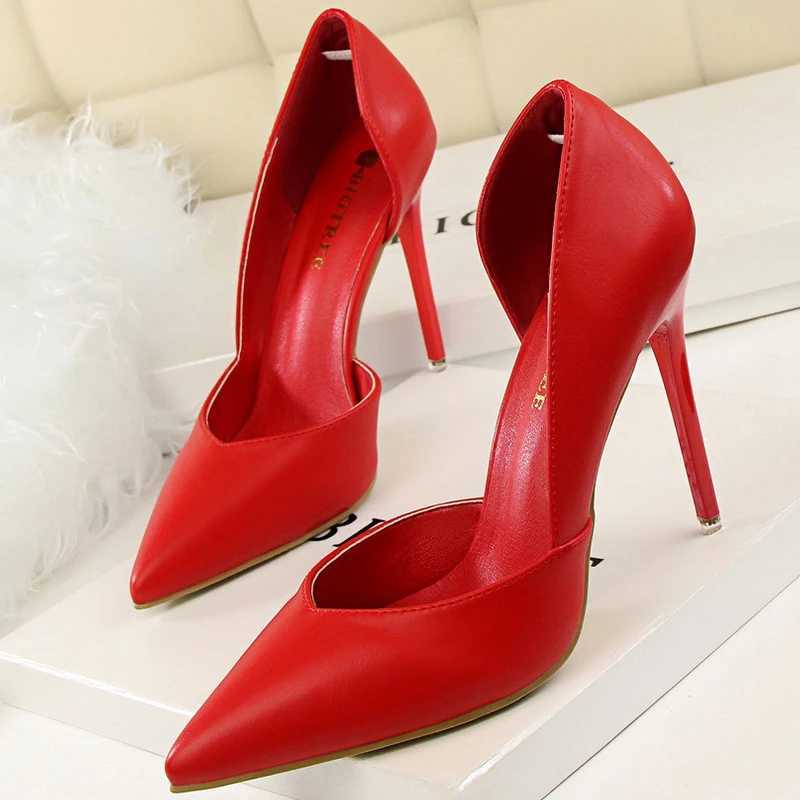 High Quality BIGTREE Shoes White Womens Pump Pu Leather High Heels Stiletto Shoes Wedding Shoes Pointed Toe Classic Pump Womens Basic Pump T241024