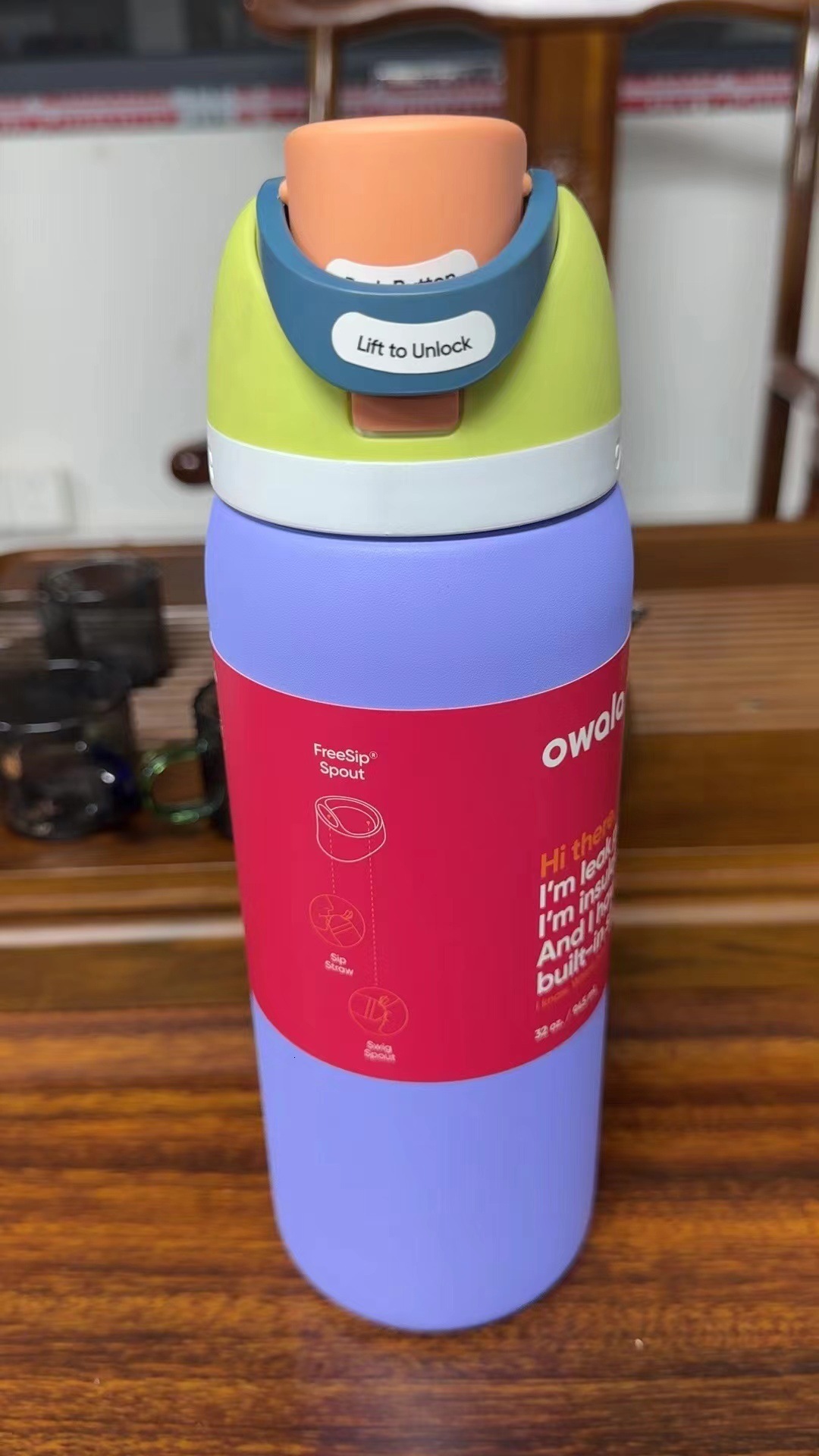OWALA outdoor stainless steel tumblers casual water bottle drinking tumbler camping cup vacuum insulated travel mugs19oz 24oz 32oz dh910320090
