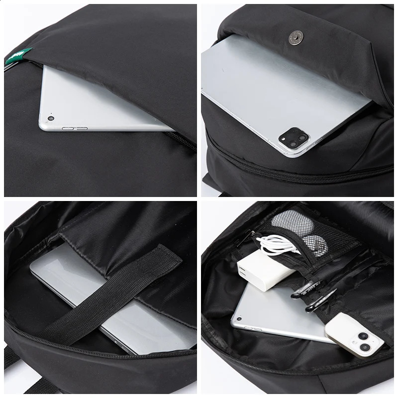 Lightweight womens waterproof backpack youth college travel 16 inch laptop simple 240903