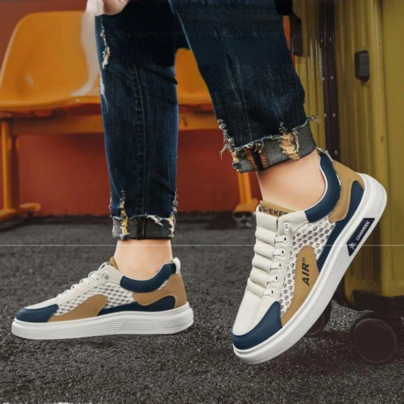 Vintage Sneakers: Men's Casual Tennis Sports Shoes for Breathable Running 4