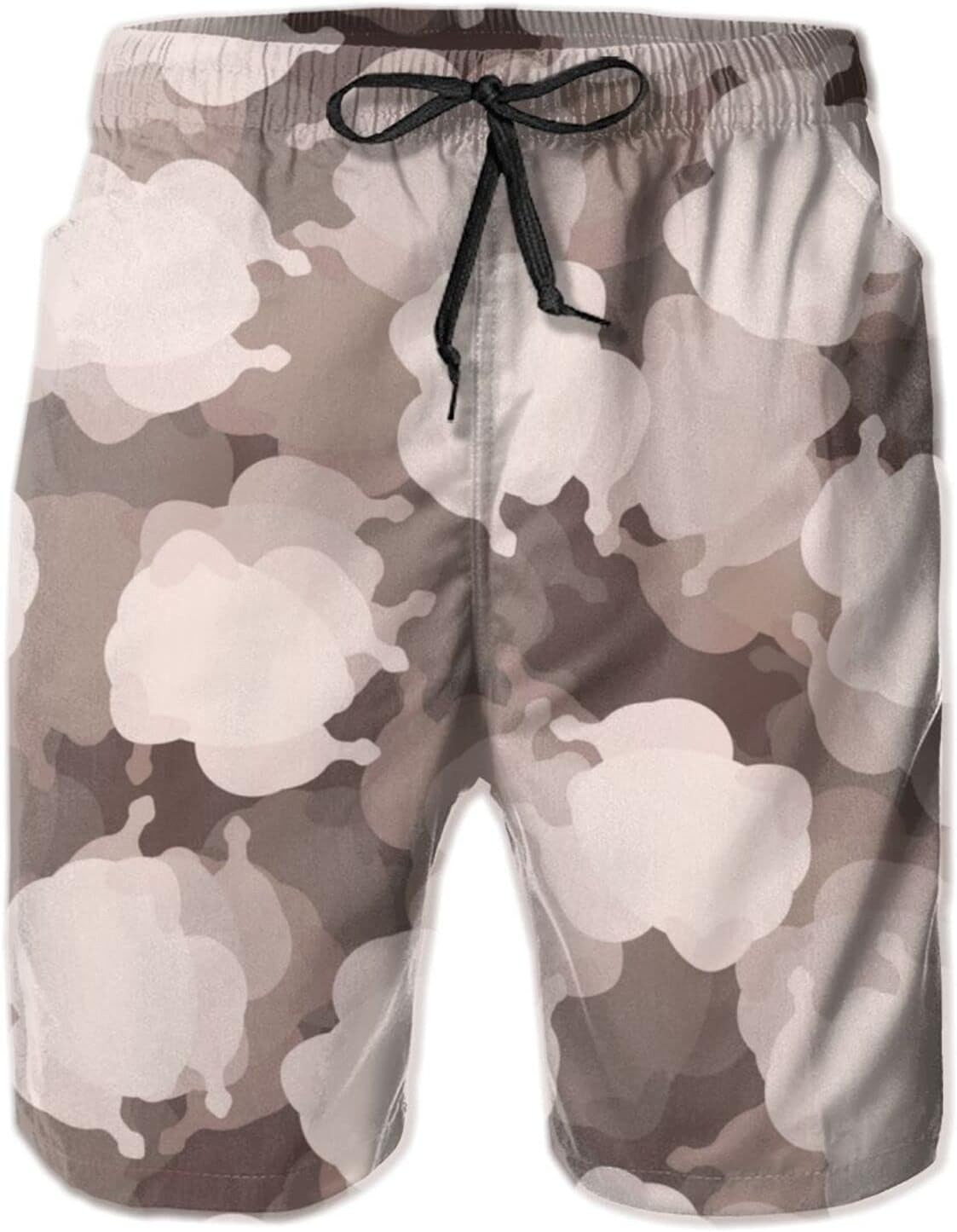 Mens Shorts 3D Printed Pattern Roast Chicken Swim Trunks Quick Dry Stylish Beach Board Swimwear