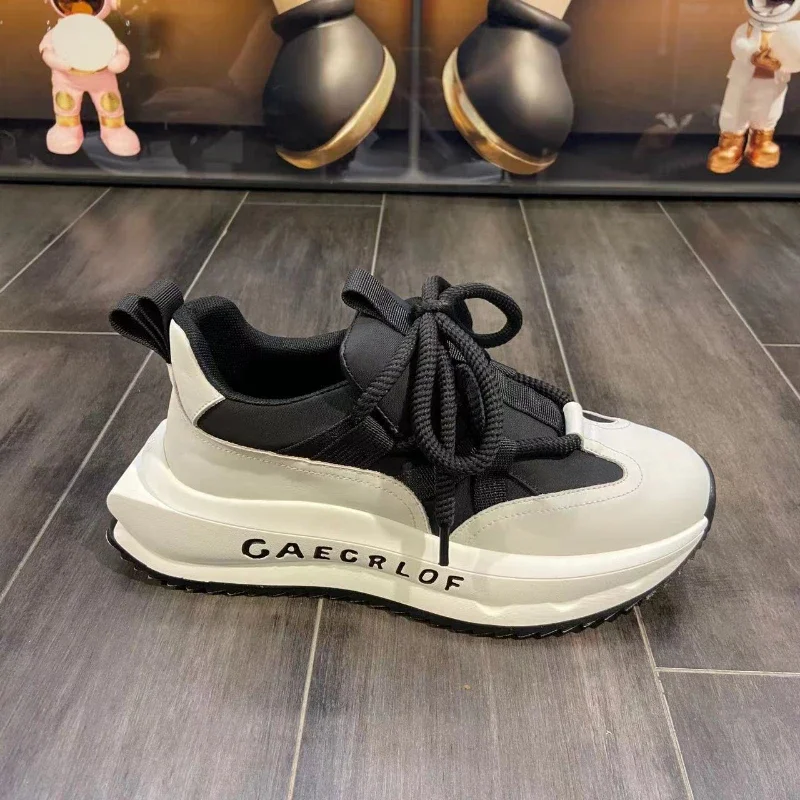 Men Thick Sole Elevated Shoes New Season Comfortable Versatile Breathable Non Slip Sports Shoes Outdoor Travel Casual Shoes