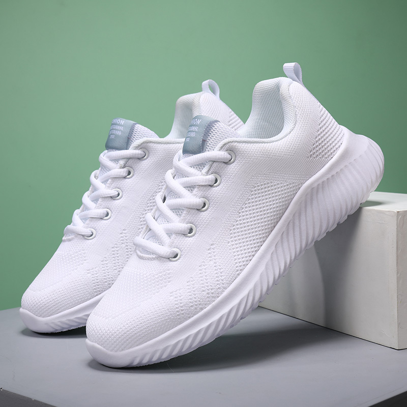 Women's Sports Running Shoes New Outdoor Comfortable and Lightweight Cushioned Flat Bottom Walking Breathable Travel Shoes