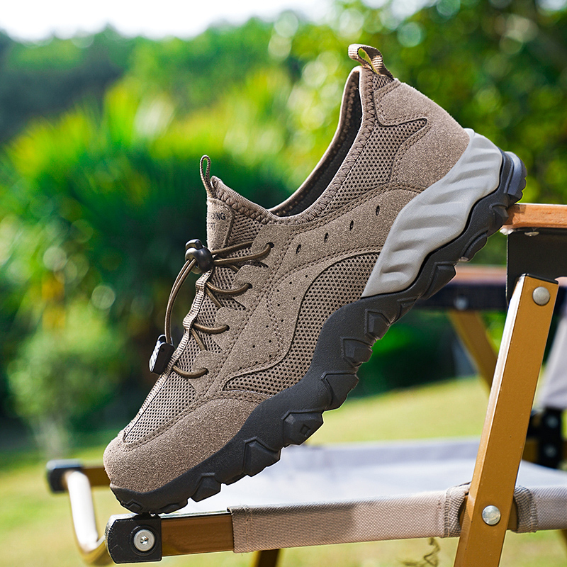 New 2024 Summer Men Shoes Breathable Casual Leather Shoes Mesh Fashion Men Sneakers For Walking Flats Hot Sale Footwear