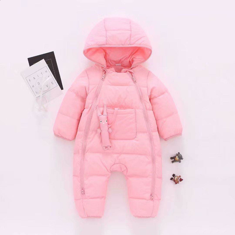 IYEAL Children Baby Clothes Winter Snowsuit Duck Down Romper Outdoor Toddler Girls Overalls for Boys Kids Jumpsuit 1-4 Years 201028