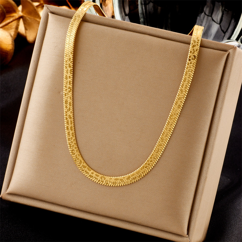 18k Gold Love Knot Chunky Chain Necklace Bracelet Designer Jewelry Set Gold Collar Snake Braid Chain Hip Hop Necklaces for Woman Man Gift Nightclub Fa
