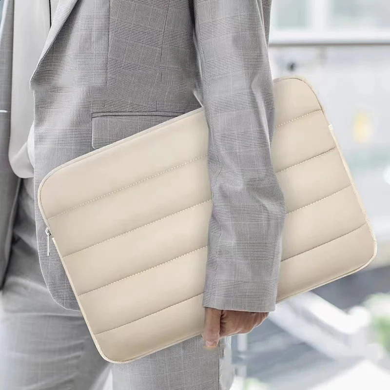 Puffy Laptop Sleeve Cover Bag 11 12 13 14 15 Inch Candy Color Computer Carrying Case Bags for Ipad Asus HP 240905