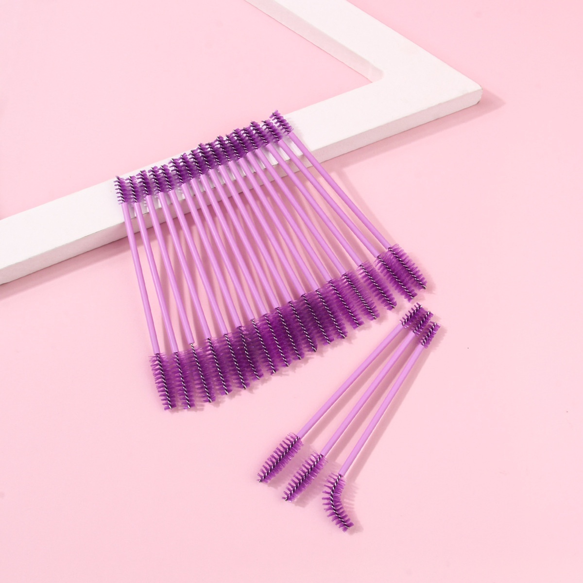 Double Ended Curler, Implantation Grafting Brush, Comb, Mini Eyelash Disposable Comb