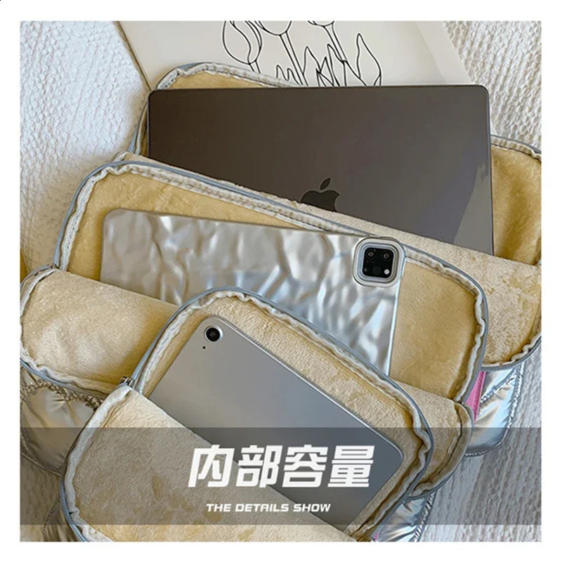 Heart Fashion Laptop and Table Sleeve Bag 12 13.6 14 15.6 Inch for Ipad Air4/5 Pro 11 12.9 Shockproof Computer Cover Bags 240903
