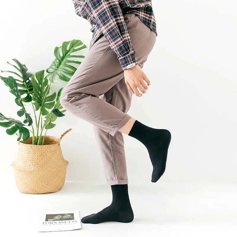 5/10 Pairs Men Women Cotton Socks Pure Color Thin Summer Soft Breathable White Black Business Summer Casual Men socks Large SizeXJ240904