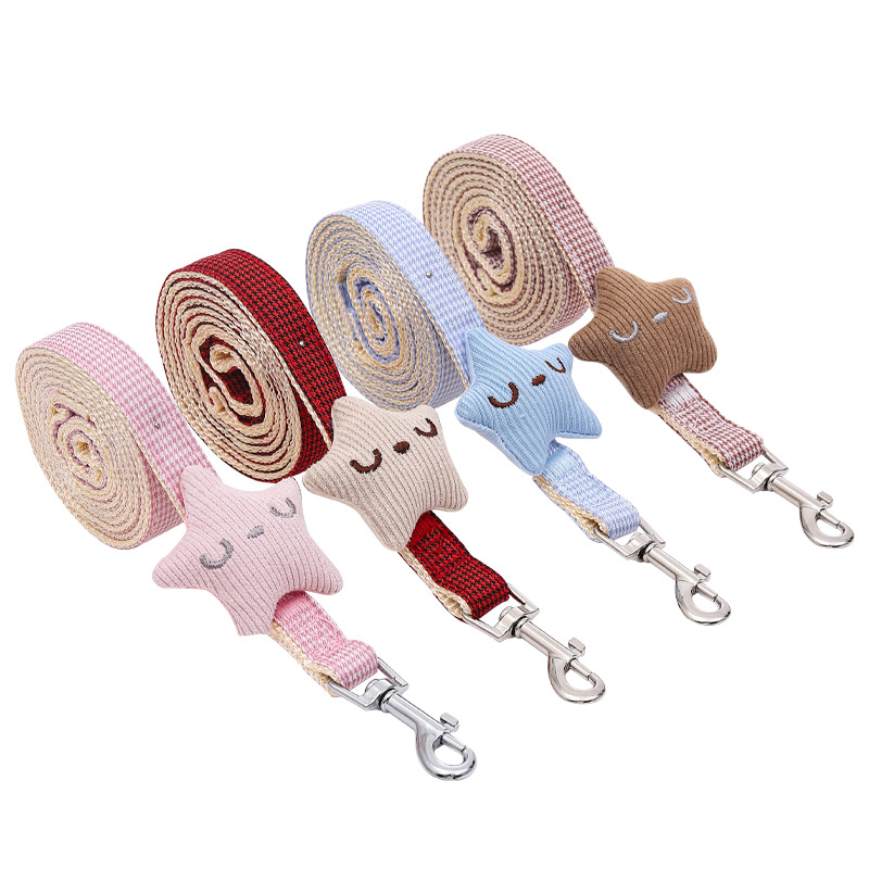 Halloween Dog Rope Starfish Pet Traction Rope Thousand Bird Grid Starfish Cat Chest Strap Dog Chain Dog Walking Rope Wholesale in Stock