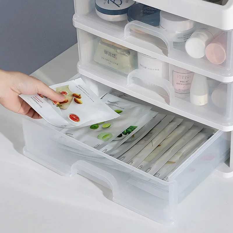 Make Up Case Jewelry Container Box Makeup Organizer Drawers Plastic Cosmetic Storage Box Makeup Brush Holder Organizers Y240906
