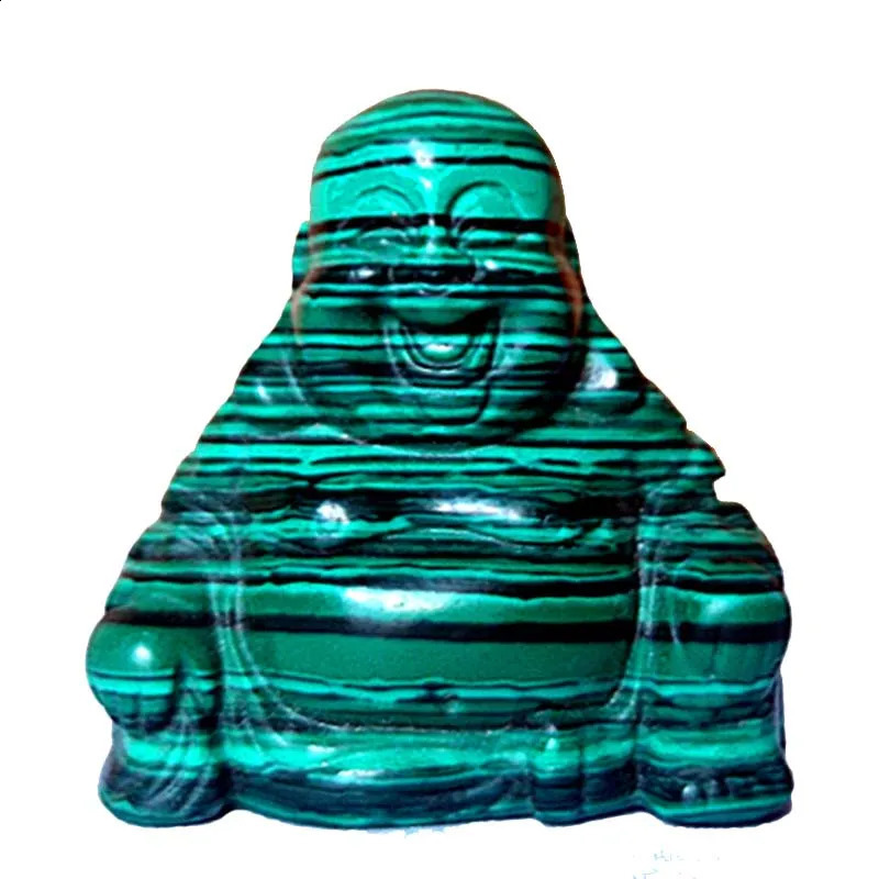 Natural stone crystals figurine feng shui home decor Happy Buddha buda statue home decoration accessories miniature figurines 240827