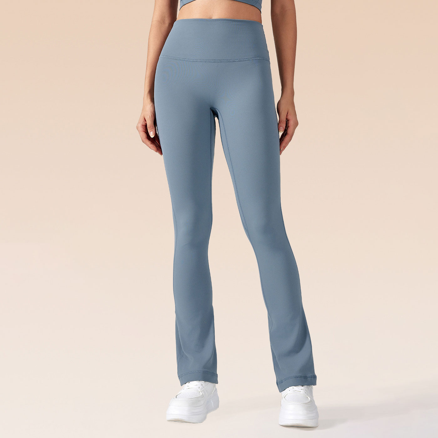 190-Mini Flare Pant Fitness High Rise Pants No T-line Leggings Naked Feeling Tights Women Trousers