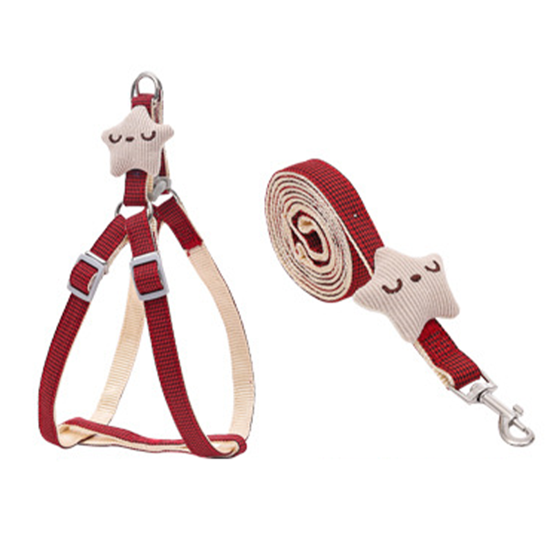 Halloween Dog Rope Starfish Pet Traction Rope Thousand Bird Grid Starfish Cat Chest Strap Dog Chain Dog Walking Rope Wholesale in Stock