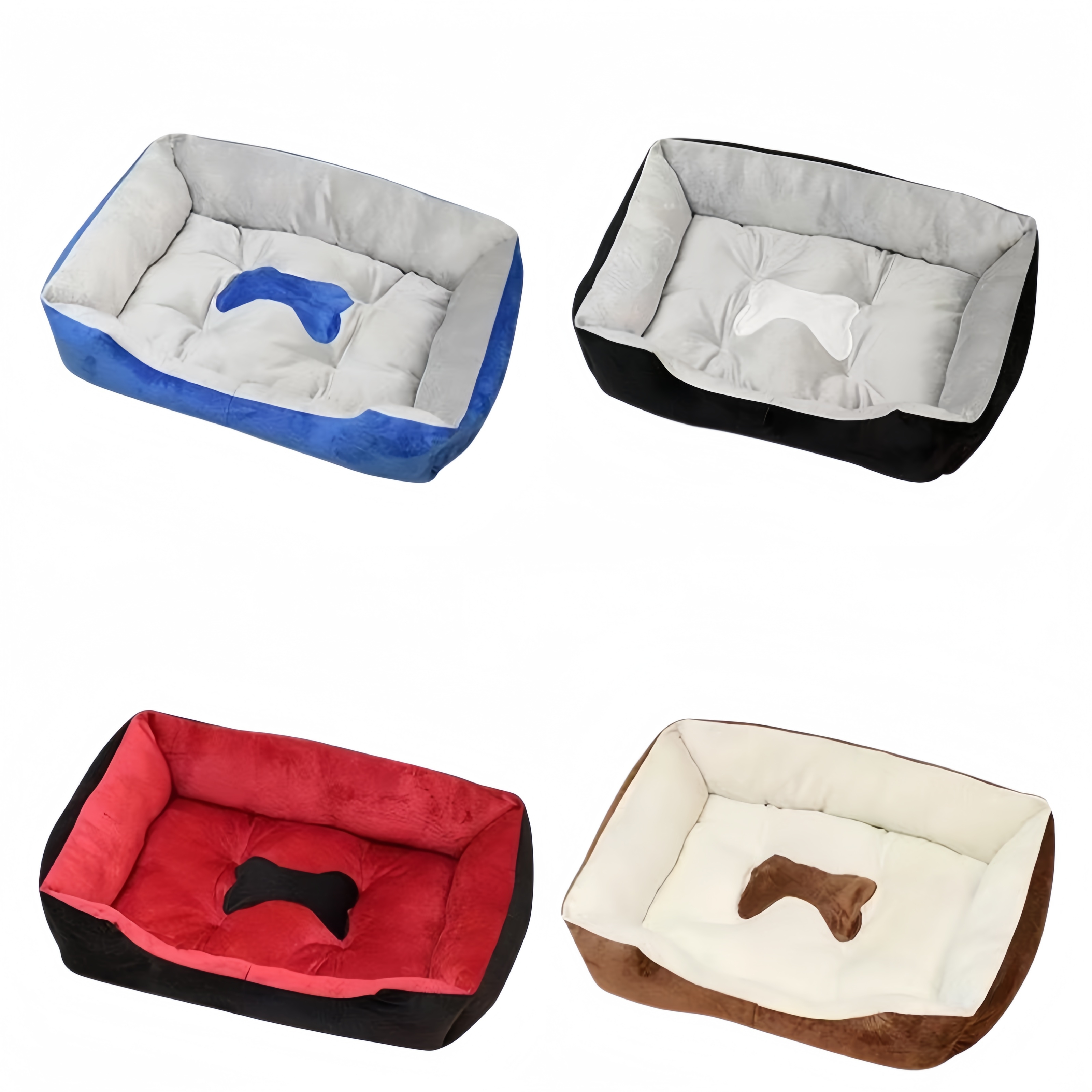 Pet kennels pens Super Soft Sofa Dog Beds Waterproof Bottom Kennel Fleece Warm Bed Mat For Large Rectangle Winter Cat House G230520