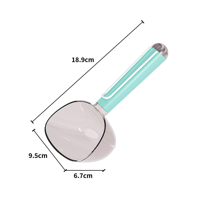 Halloween cat measuring long handled dog food spoon storage bowl cat food shovel cat feeding spoon pet sealed food spoon measuring cup