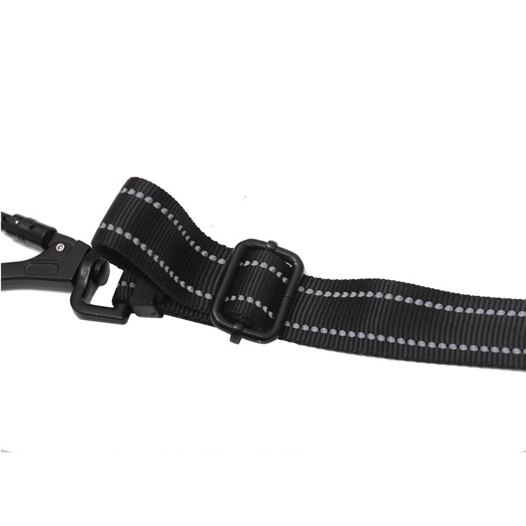 Adjustable Dog Car Seat Belt with Elastic Bungee, Universal Clip Safety Harness and Tether for Pets