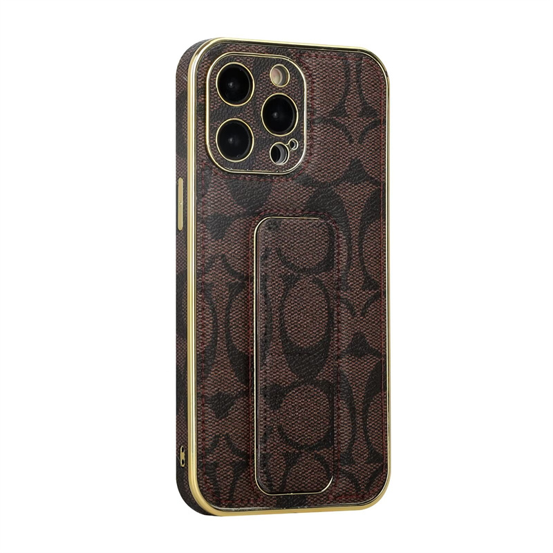 Wristband stand Phone Case Designer iPhone Cases for iPhone 15 Pro Max 16 14 13 12 11 15 Plus 14Plus 16Promax Shell Case with Card Slot Holder Kickstand Wallet Case Cover