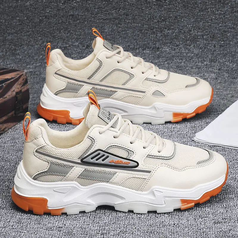 Men's Breathable Mesh Running Sneakers Running Shoes Outdoor Anti-skid Sports Running Shoes Men Fashion Sports Shoes 2024