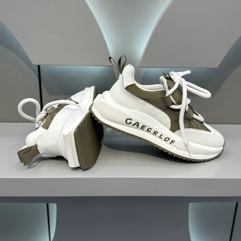 Men Thick Sole Elevated Shoes New Season Comfortable Versatile Breathable Non Slip Sports Shoes Outdoor Travel Casual Shoes