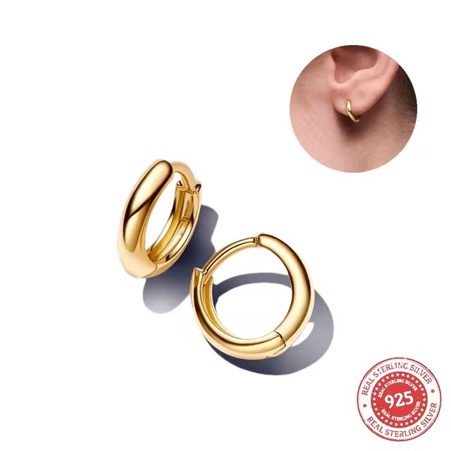 New Fashion 2024 Heart-shaped Round Organically Shaped Infinity Ear Cuff Open Double Huggie Hoop Earings Wire Stud Earrings