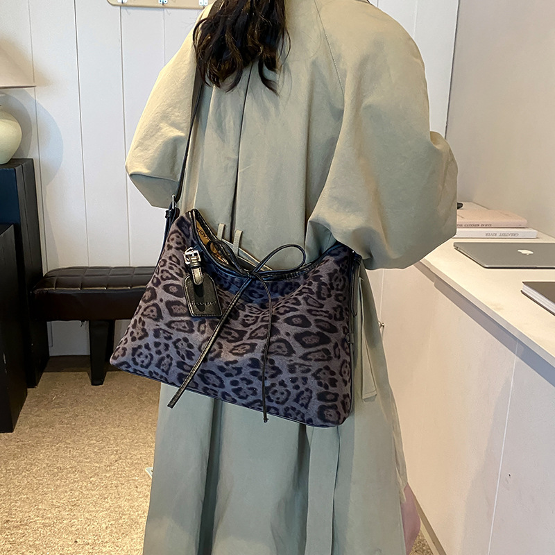 Women Fashion Shoulder Large Capacity Print Leopard Design Sense Tote Bag Free shipping 6c77