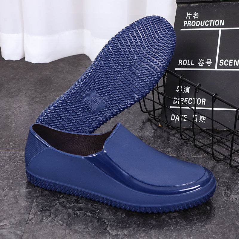 Men Kitchen Working Add Non-slip Waterproof Chef Casual Unisex Work Water Shoes Rain Cotton Boots 73bc