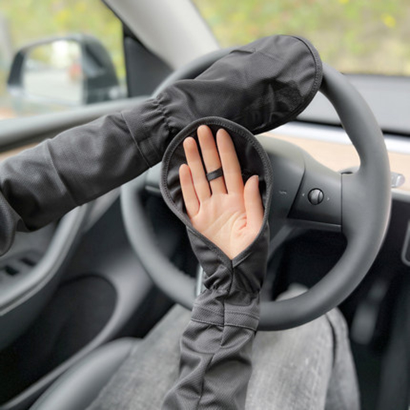 Summer Sunscreen Sleeves UV Wrap Finger Sleeves Ice Silk Sunscreen Riding Driving Loose Horseshoe Sleeves