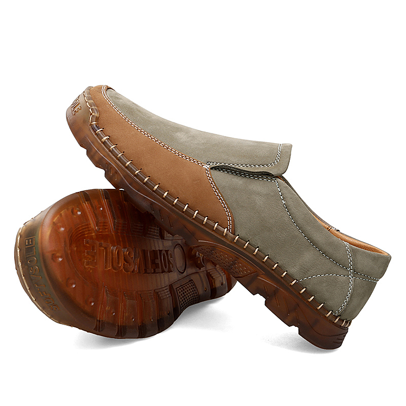 New Spring Breathable Sneakers Men Casual Shoes Thick Sole Massage Walking Shoes Men Comfty Slip On Men Shoes Platform Footwear