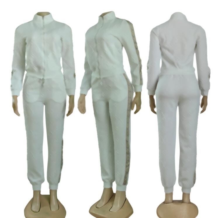 Designer Womans Tracksuits Sport Two Piece Outfits Sweatsuits Zipper Jogging Suit Womens Clothing