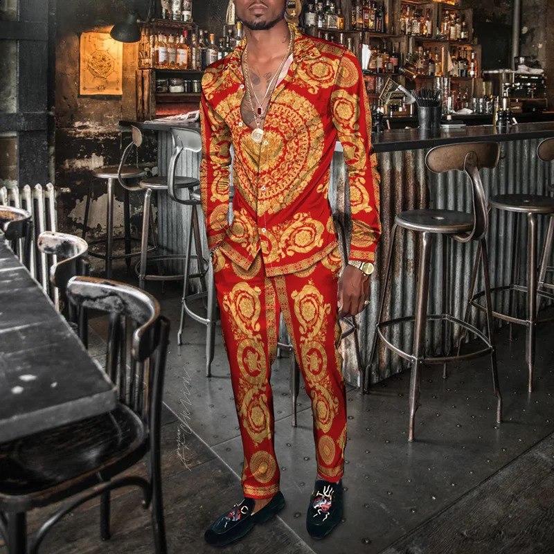 Advanced casual sports suit mens loose cardigan wide leg pants paired with a two-piece set trendy MB12-ML4 240826