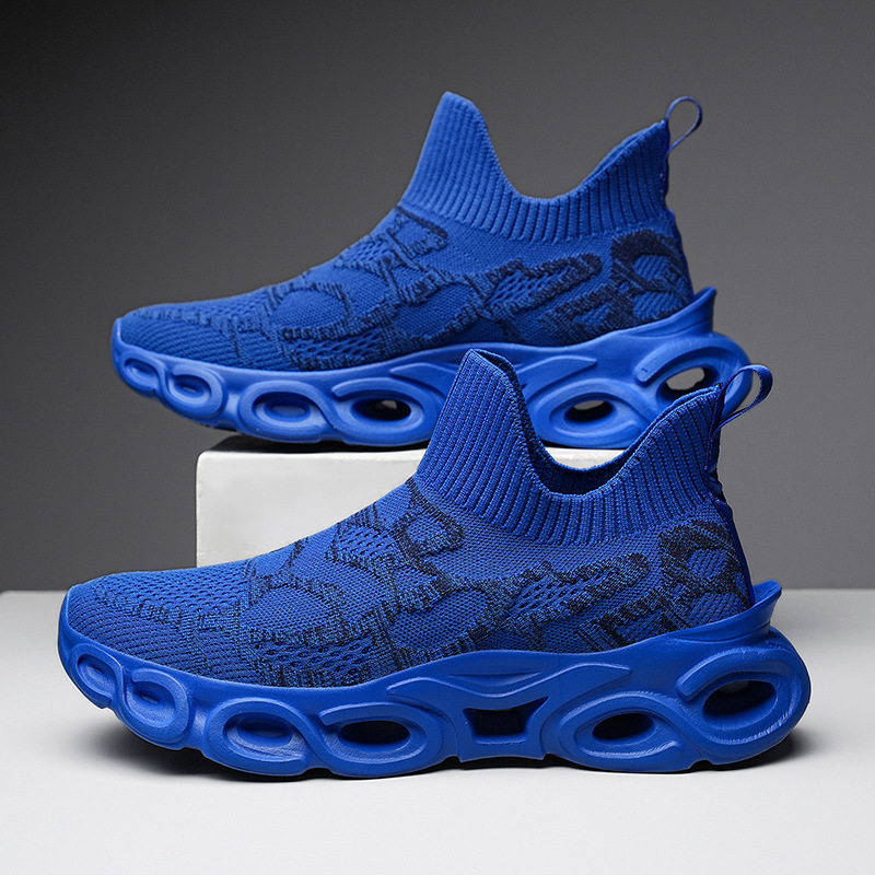 Men Shoes Sports Shoes Fashion Flying Knit Breathable Athleisure Running Shoes Blade Sneakers Free shipping