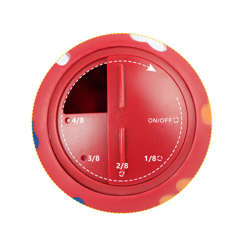 Dog Toy Rubber Ball Chew Dispenser Leakage Food Play Ball Interactive Pet Dental Teething Training Toy Blue Red Diameter 7.5 cm