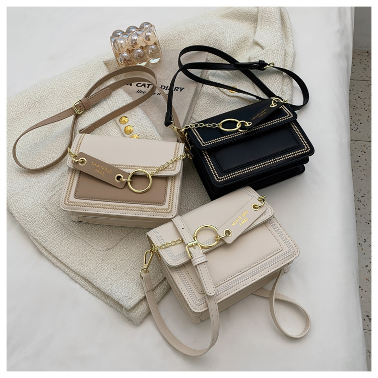 2025 New Women s Fashion Designer Handbag High Quality Shoulder Bag Flip Printing Small Square Bag Leisure Storage Bag