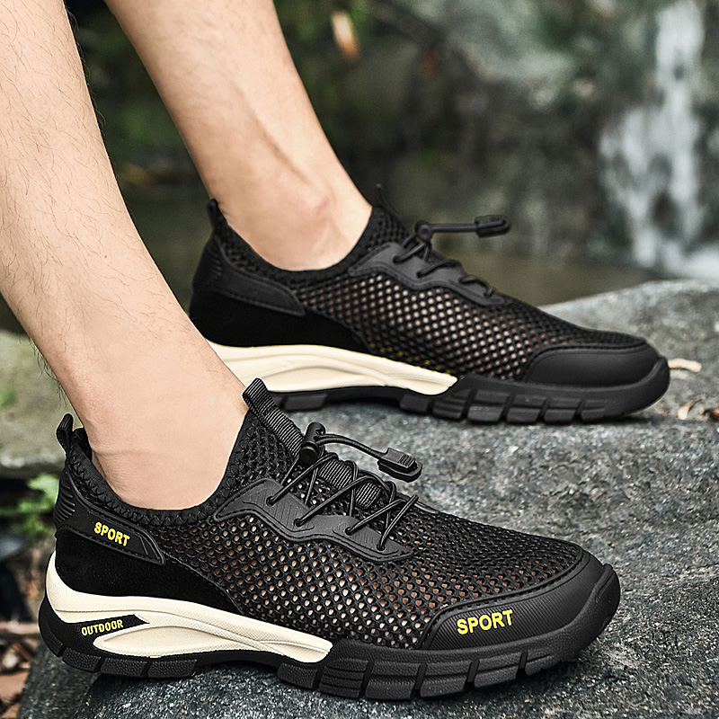 Mountaineering Mesh Men's Exclusive NEW hot River Tracing Shoes, Casual Large Outdoor Breathable Mesh, Fashionable Sports