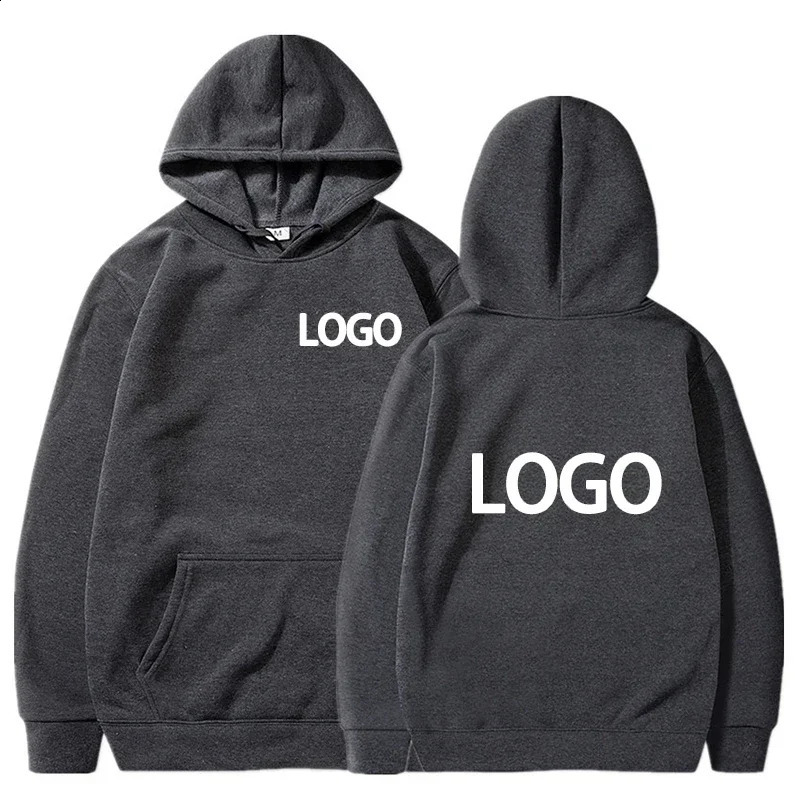 Mens and womens custom printed hoodies loose casual hoodies long sleeved sweaters personalized street sweaters 240905