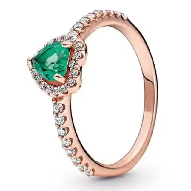 S925 Hot selling 925 sterling silver Rings with red blue black pink purple Heart stone ring for women gift fine jewelry wholesale freeshipping