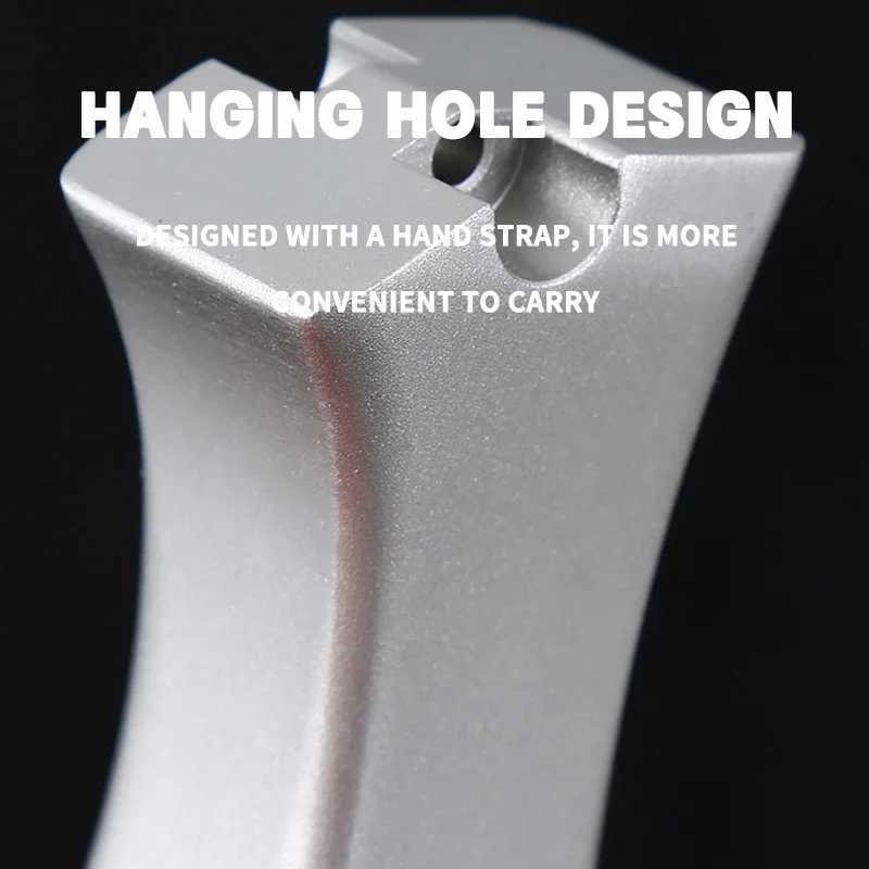 Camping aluminum handle professional slingshot outdoor hunting large powerful slingshot self-defense tool slingshot W240905