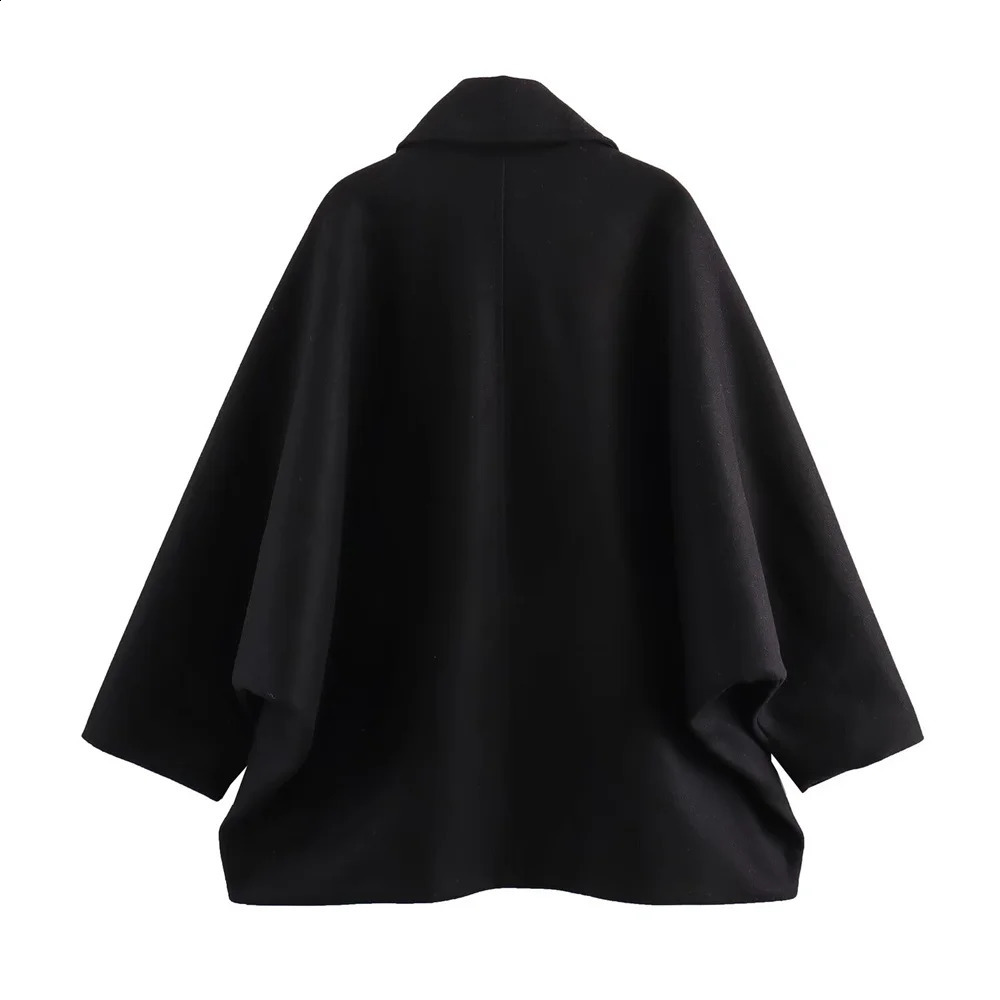 ZAR SpringSummer Selling Womens Wear European and American Style Wool Blended Short Coat 240904