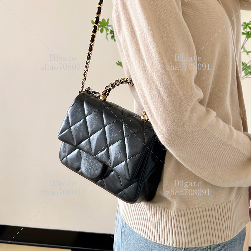MINI Flap bag Designer Woman Shoulder bag 19CM TOP quality Lambskin Crossbody bag Luxury Handbag With box C93