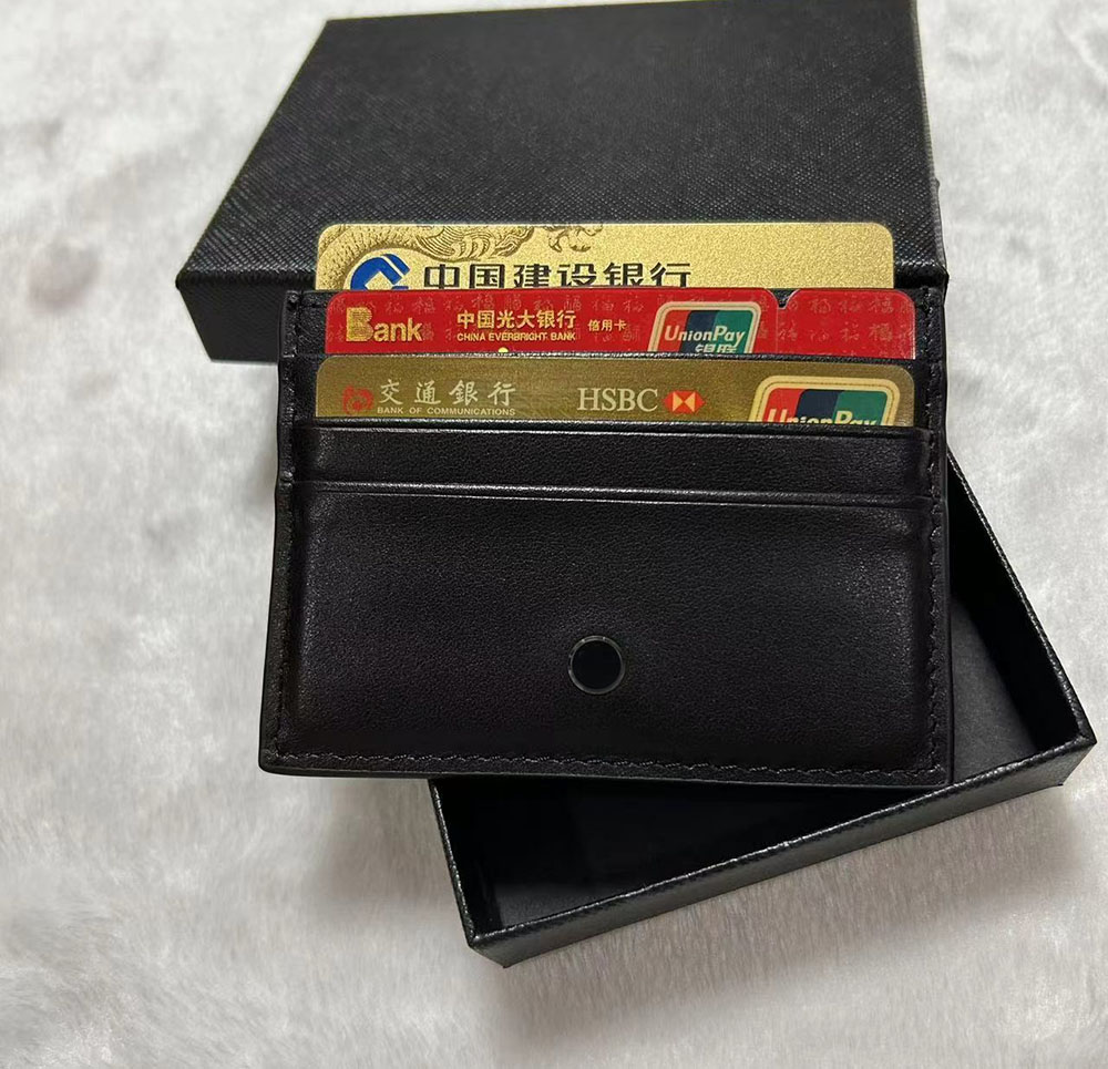 Credit Card Wallet Luxury Designer Wallet CardHolder Men's and Women's Business Card Cash Pocket Pure High Quality Genuine Leather Thin Coin Purse