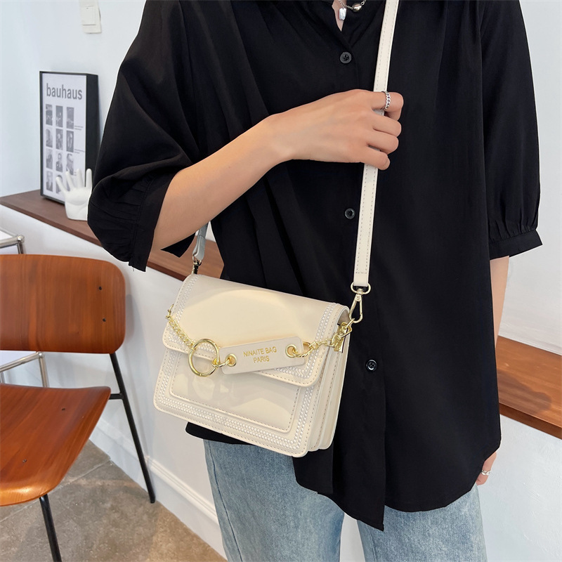 2025 New Women s Fashion Designer Handbag High Quality Shoulder Bag Flip Printing Small Square Bag Leisure Storage Bag