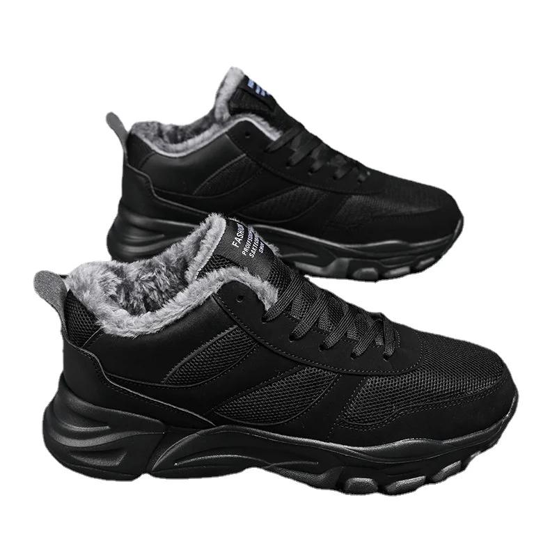 2025 NEW Mocassin Sneakers New Winter Warm Fur ing Lightweight Casual Shoes Men Walking Footwear Male d Walk