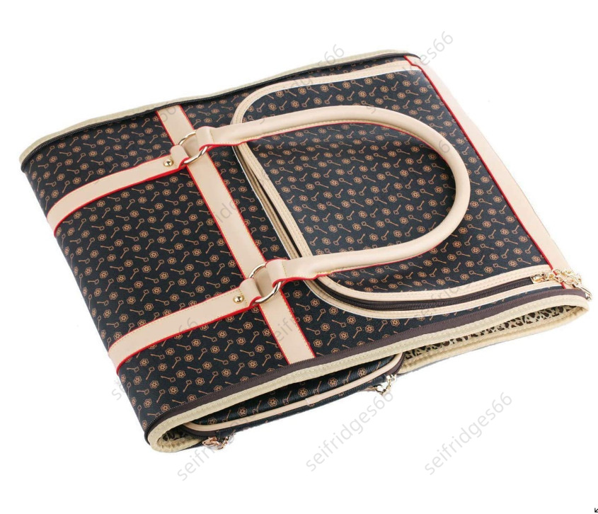 Stylish Multipurpose Pet Tote with Raised Pattern Detailing - Ideal for Car Rides and Everyday Use