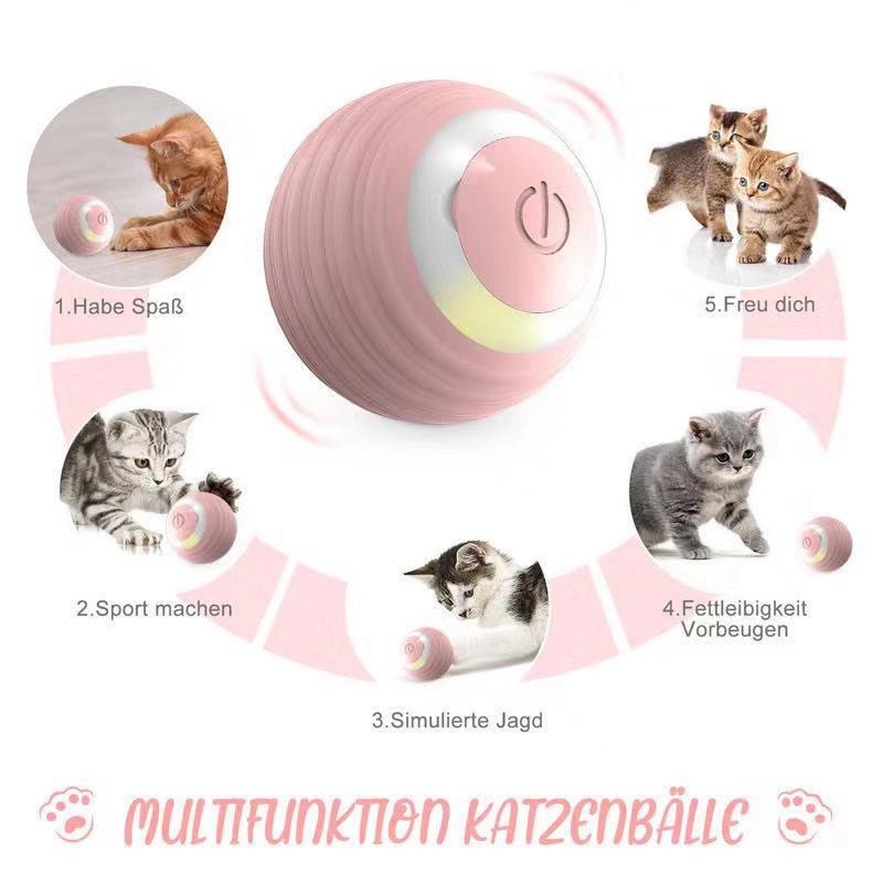 Cat Self Hey Ball Bite Resistant Relieves Boredom Automatically Rolling Ball Smart Cat Toys Electric Interactive Cat Teasing Toy
