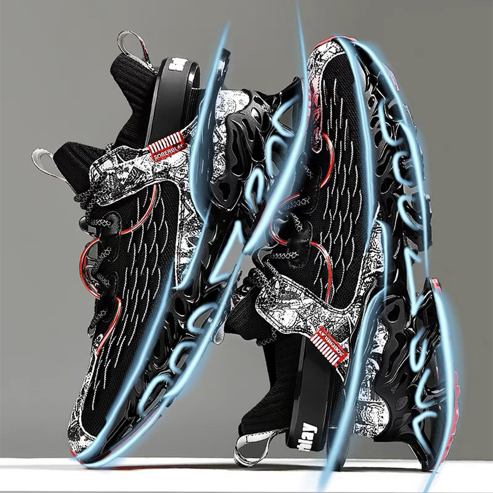 2024 Lexsan Running Shoes Sneakers Male Tenis Designer Mesh Breathable Casual Fashion Blade Cushioning for Men