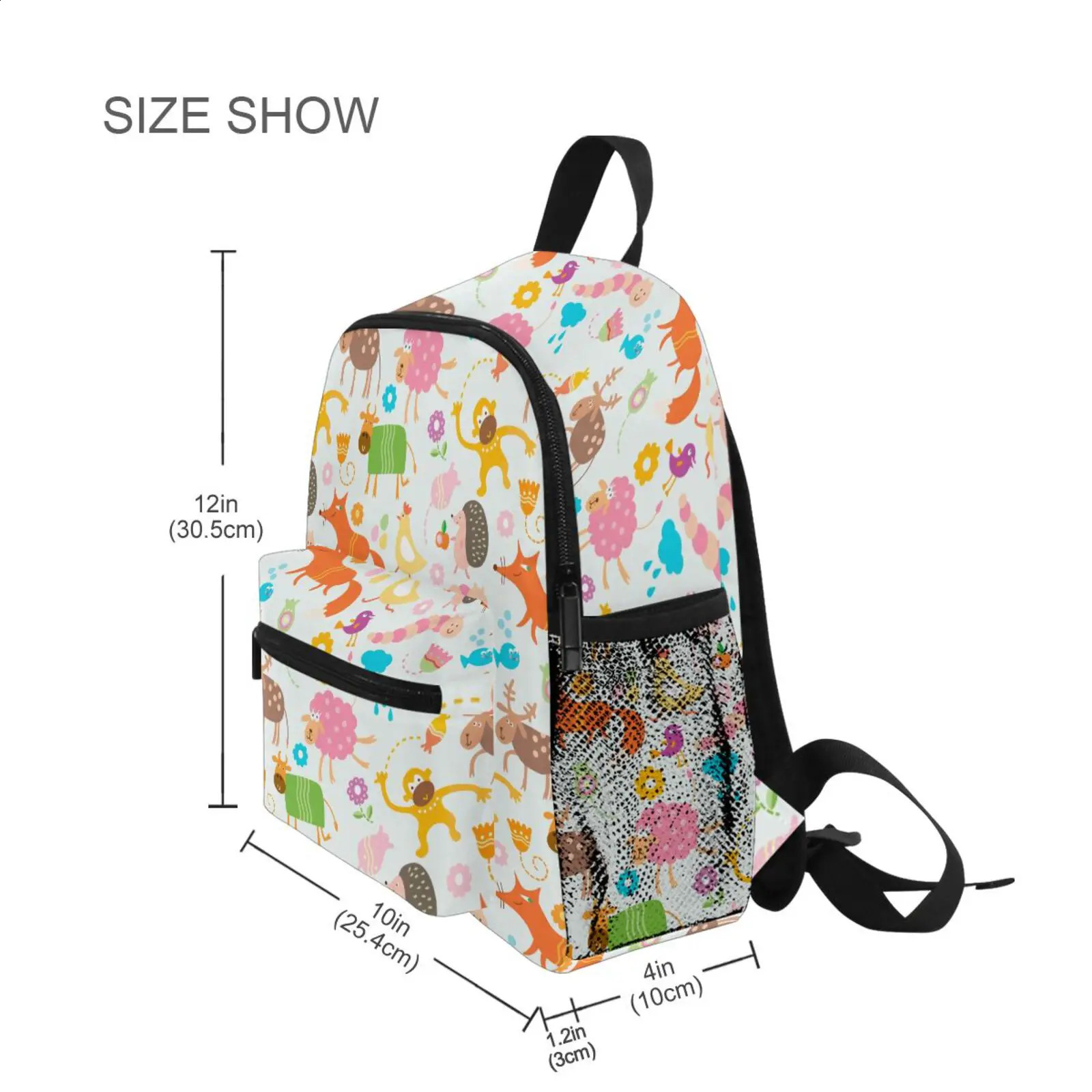 Childrens backpack childrens school bag cartoon animal printing kindergarten 38yearold boys and girls 240903