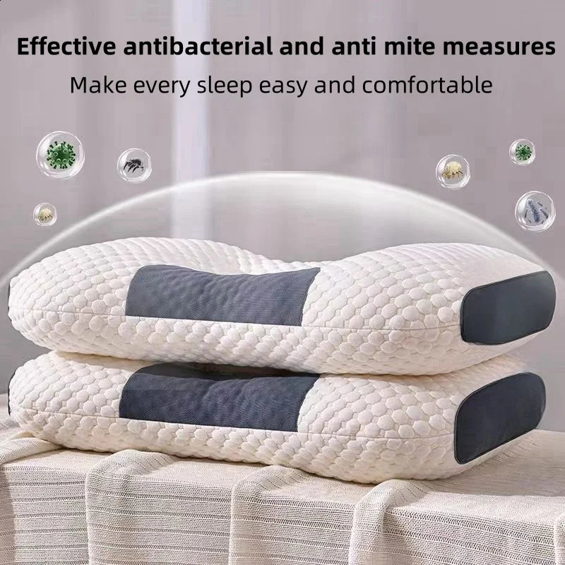 Super 3D ergonomic pillow for sleep correction of the neck protecting contour spine and suitable all sleeping positions 240903