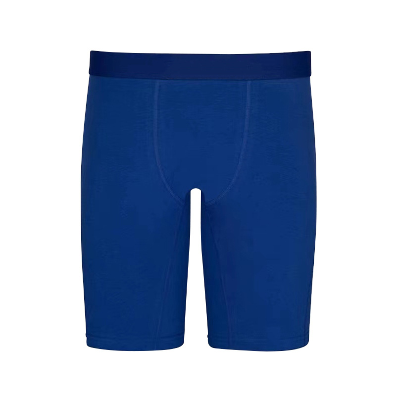 Underpants Solid Color Elongated Men's Underwear For Fitness Flat Angle Pants
